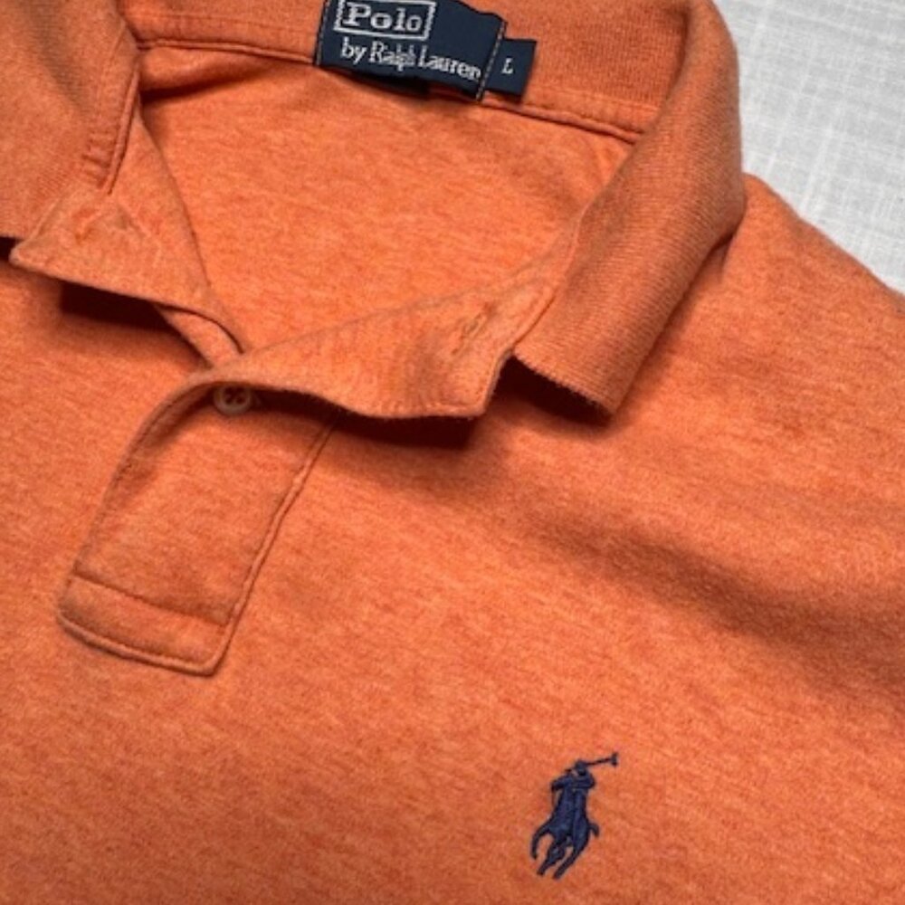 Polo Ralph Lauren Polo Shirt, Men's, Size L, Light Orange, Short Sleeve